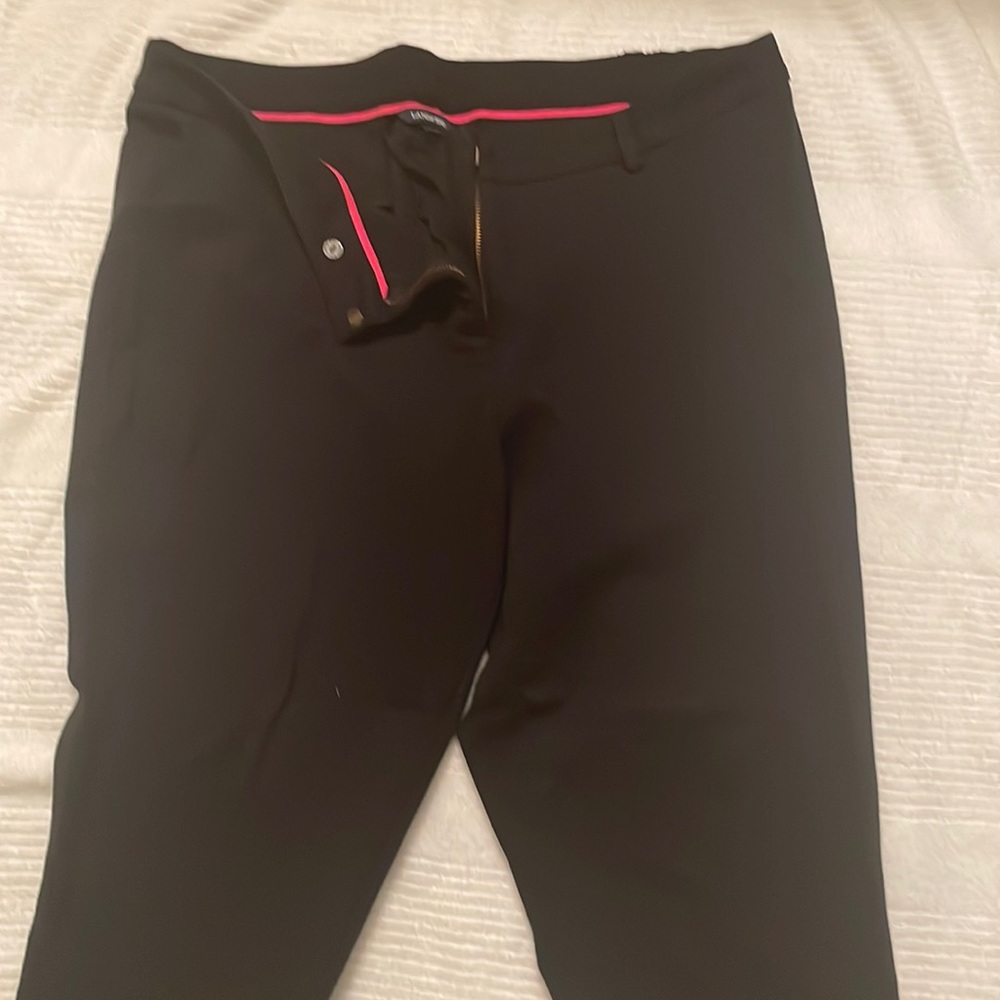Lands, end, black spandex, pant